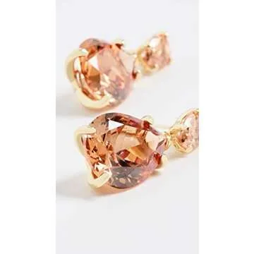 SHASHI Women's Vivant Earrings, Champagne, Orange, One Size