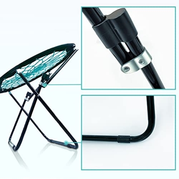 Camp Field Bungee Folding Dish Chair for Indoor and Outdoor Fun