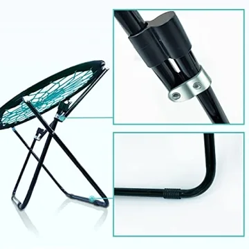 Camp Field Bungee Folding Dish Chair for Indoor and Outdoor Fun