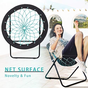 Camp Field Bungee Folding Dish Chair for Indoor and Outdoor Fun