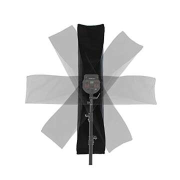 Godox 12"x47" / 30x120cm Softbox Honeycomb Grid Strip Soft Box Bowens Mount for Photo Studio Flash (FW 30x120(1PCS))