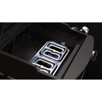 HALO Elite Griddle Propane Gas, 20.7''×13.2''(273sq.in) Cooking Surface with Wind Proof Design and Dual Burner, XL Rear Grease Container, a Bubble Leveler (1 Burner)