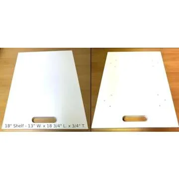 Wood Technology Kitchen Appliance Lift, White, with Self-Locking Spring Mechanism for Heavy Appliance Storage and Space Savings