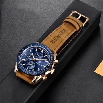 Stylish BENYAR Quartz Chronograph Watch for Men