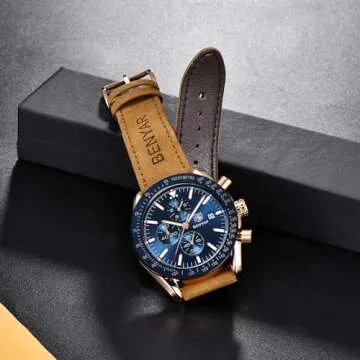 Stylish BENYAR Quartz Chronograph Watch for Men