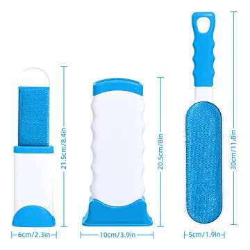 Pet Hair Remover Brush: Double-Sided Lint Cleaner Tool