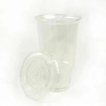 50sets 32oz. Plastic Ultra Clear Cups with flat lids is for cold drinks like iced coffee, Bubble Tea, Frozen Cocktails, water , Sosa and juices (32oz +flat lids 50sets)
