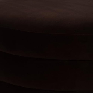 Round Triple Tiered Brown Ottoman for Trendy Home Decor