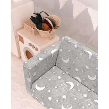 Truwelby Kids Sofa – Glow in the Dark Toddler Couch