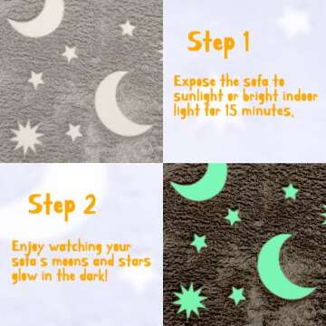 Truwelby Kids Sofa – Glow in the Dark Toddler Couch