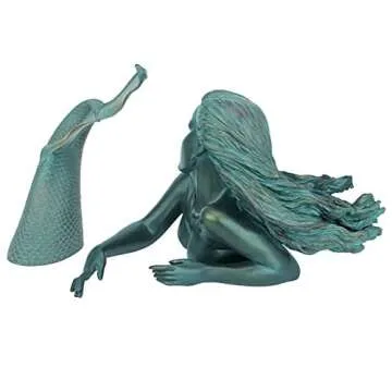 Meara the Mermaid Swimming Garden Statue 16 Inches Wide
