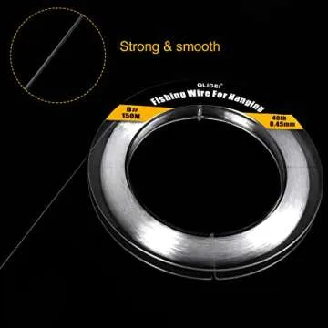 2 roll Fishing Wire 984FT/328Yard/300M 8.0#, Clear Fishing Line Jewelry String Invisible Nylon Thread for Hanging Decorations, Beading and Crafts