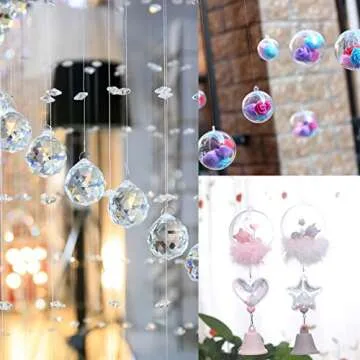 2 roll Fishing Wire 984FT/328Yard/300M 8.0#, Clear Fishing Line Jewelry String Invisible Nylon Thread for Hanging Decorations, Beading and Crafts