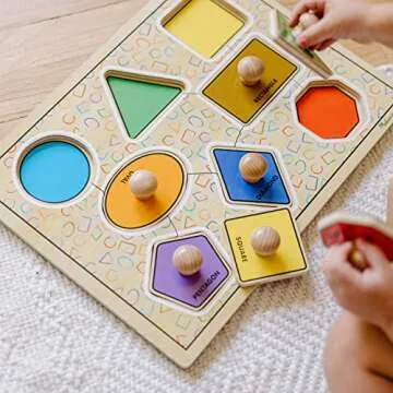 Melissa & Doug Jumbo Knob Wooden Puzzle - For Toddlers