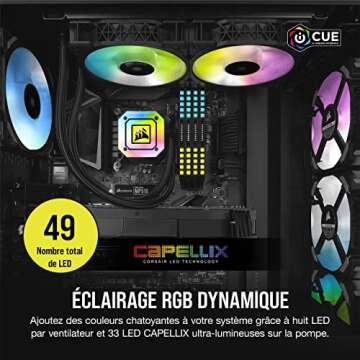 Corsair iCUE H100i Elite Capellix Liquid CPU Cooler