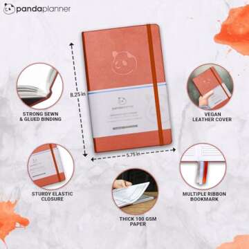 Panda Planner 2025 Compacts Daily Planner for Goals