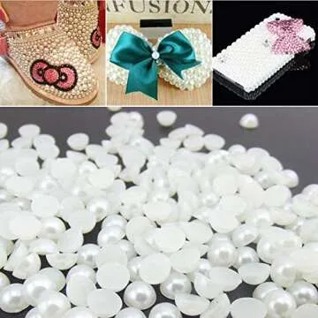 990 Pcs Self Adhesive Pearl Stickers for Crafts and Beauty