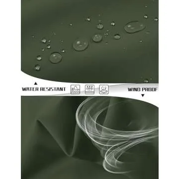 MAGCOMSEN Lightweight Jacket for Men Fashion Casual Jackets Light Golf Jacket Work Coat and Jackets Army Green,XL