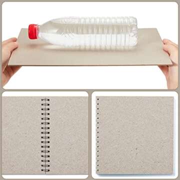 20 Pcs Book Board, Binders Board Chipboard Designer Bookboard Kraft Heavy Duty Chipboard Sheets Bookbinding Supplies for Book Binding Cover (Gray, 12.5 x 10 Inch 100PT)