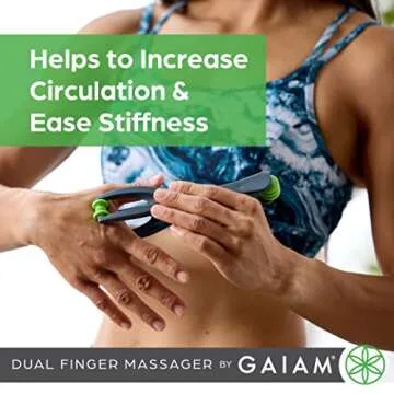 Gaiam Finger Massager for Arthritis and Hand Pain Relief