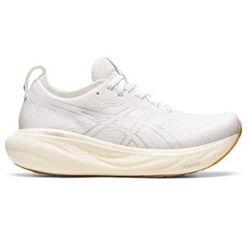 ASICS Women's Gel-Nimbus 25 Running Shoes, 10, White/White