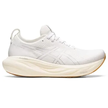 ASICS Women's Gel-Nimbus 25 Running Shoes, 10, White/White