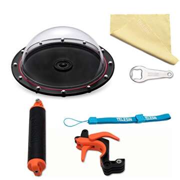 T03 Dome Port with Pistol Trigger -for Gopro Hero3/3+/4 - Orange