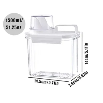 Laundry Detergent Dispenser 1500ml - 2 Pack BPA Free Organization