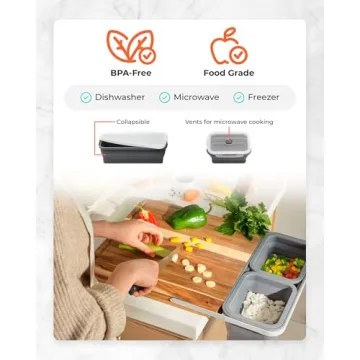 TidyBoard Meal Prep System - Smart Over-the-Sink Design