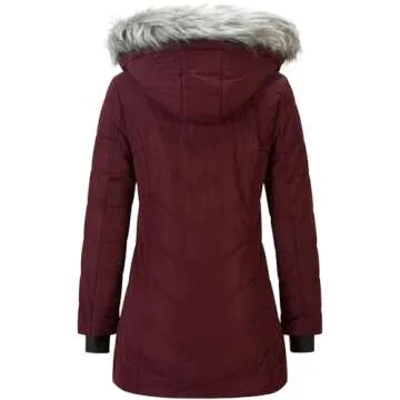 FASRYKOC Women's Hooded Lightweight Winter Puffer Coat - Waterproof and Stylish