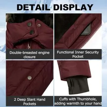 FASRYKOC Women's Lightweight Waterproof Winter Parka