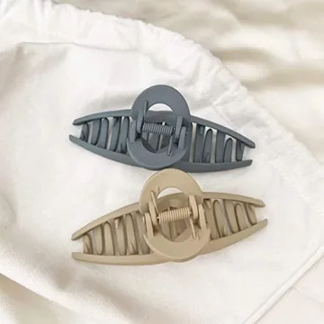 Big Matte Butterfly Clips Set for Style and Strong Hold