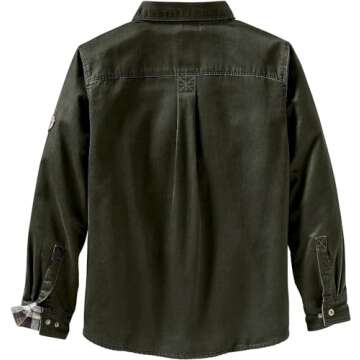Legendary Whitetails Men's Journeyman Shirt Jacket, Flannel Lined Shacket for Men, Water-Resistant C...