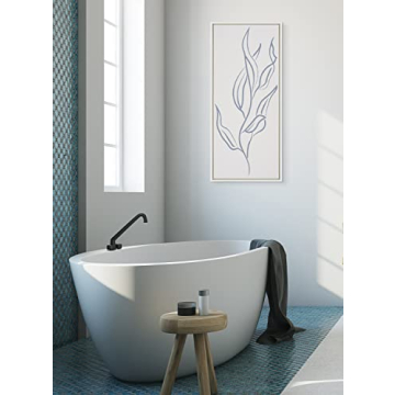 Kate and Laurel Sylvie Multi-Toned Botanical Canvas Art