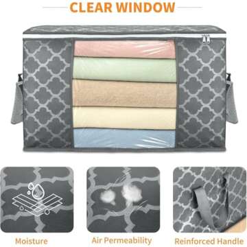 Large Storage Bags for Organizing Clothes & Bedding