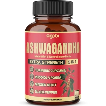 Potent Ashwagandha Supplement with 90 Vegan Capsules