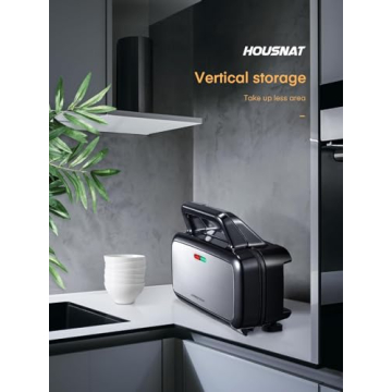 HOUSNAT 3-in-1 Sandwich Maker Waffle Panini Grill