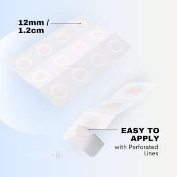 SMARTMED Smart Cold Sore Treatment Patch Help Prevent Breakouts, Soothe Itching and Burning | Discrete, Invisible, Skin Safe Adhesive [24 Patches]