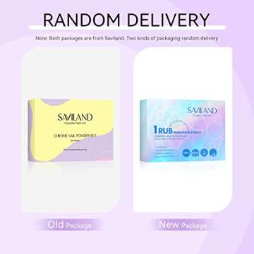 24Pcs Saviland Chrome Nail Powder Set - Metallic Mirror Effect Holographic Nail Powder Silver Red Green Gold Nail Chrome Powder for Nails Art Decoration