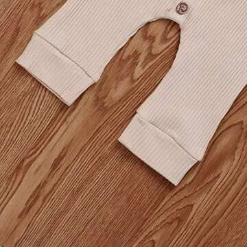 FIOMVA Newborn Baby Girl Ruffle Romper Outfit with Headband