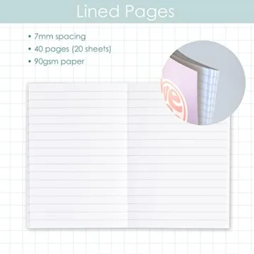 THiNKABLE Kids Mini Journals Set, 24 Colorful Notebooks