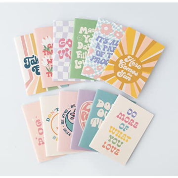 THiNKABLE Kids Mini Journals Set, 24 Colorful Notebooks