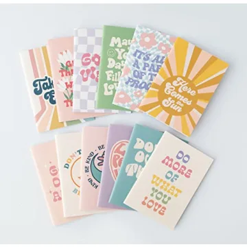 THiNKABLE Kids Mini Journals Set, 24 Colorful Notebooks