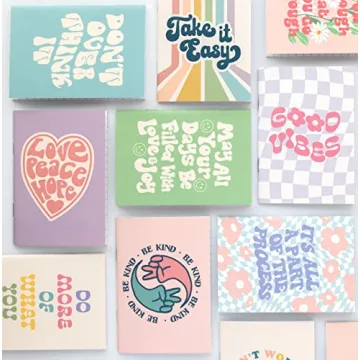 THiNKABLE Kids Mini Journals Set, 24 Colorful Notebooks