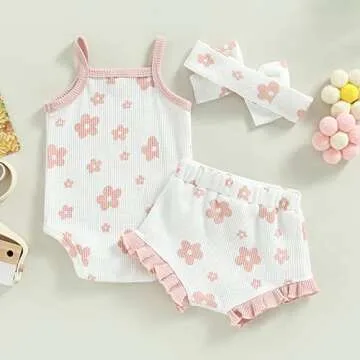 Toddler Baby Girl Summer Short Clothes Set - Stylish Comfort