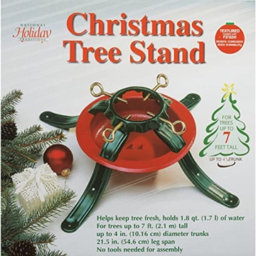 Durable National Holiday 7' Steel Tree Stand for Christmas