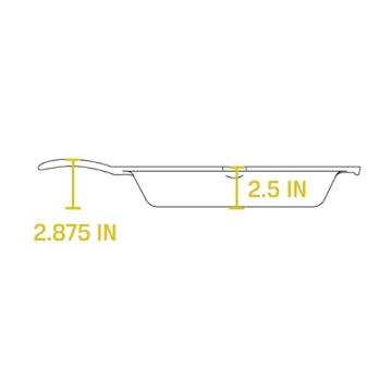 Lodge 15 Inch Cast Iron Pre-Seasoned Skillet – Signature Teardrop Handle - Use in the Oven, on the Stove, on the Grill, or Over a Campfire, Black