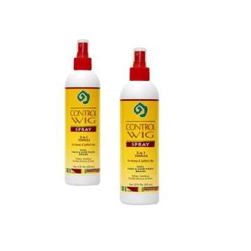 African Essence Control Wig Spray 3 in 1 Formula 12oz - 2 Pack for Luscious Locks