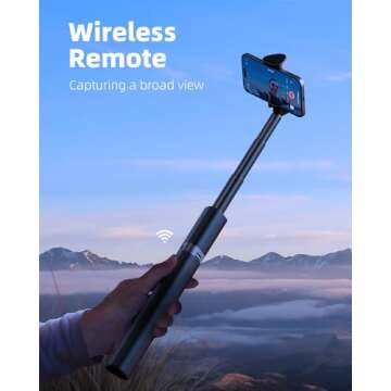 Tripod for iPhone, Weilisi 64" Aluminum Phone Tripod & Selfie Stick Tripod with Remote, Upgraded Phone Tripod Stand All-in-1 & Travel Tripod, Durable Cell Phone Tripod Compatible with All Cellphones