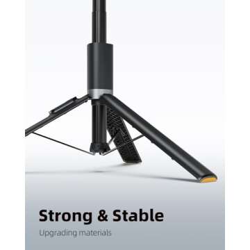 Tripod for iPhone, Weilisi 64" Aluminum Phone Tripod & Selfie Stick Tripod with Remote, Upgraded Phone Tripod Stand All-in-1 & Travel Tripod, Durable Cell Phone Tripod Compatible with All Cellphones